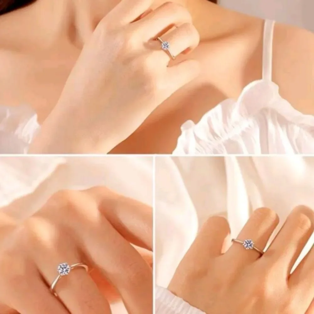 925 sterling silver Diamond wedding ring.